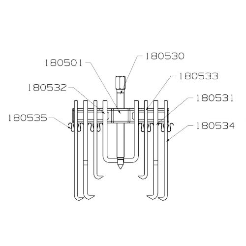 EXTRACTOR MULTIPLE FORZA SERIE 1800 CON 8 PATAS